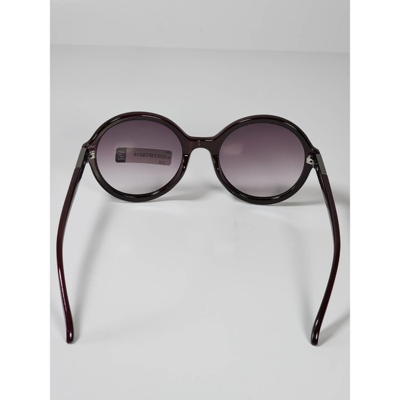 FGX Foster Grant Full Round Dark Chocolate Brown & Silver Sunglasses 52033FGX616 - Picture 5 of 12